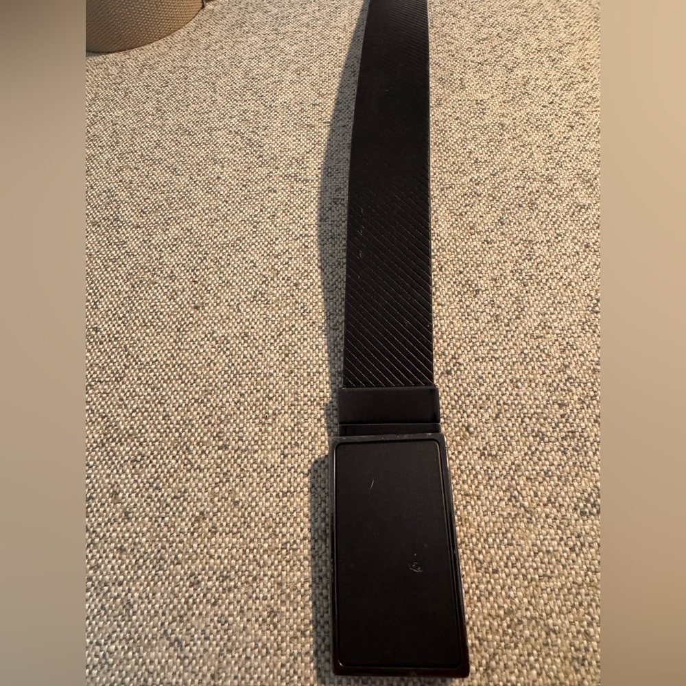 Black Textured Belt